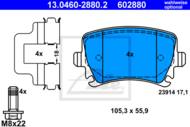 13.0460-2880.2 - Klocki hamulcowe ATE /tył/ VAG PASSAT 05-