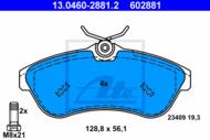 13.0460-2881.2 - Klocki hamulcowe ATE PSA C3 1.4HDI-1.6 02-