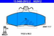 13.0460-2912.2 - Klocki hamulcowe ATE FORD SIERRA 82-86