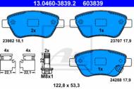 13.0460-3839.2 - Klocki hamulcowe ATE OPEL CORSA D 06-