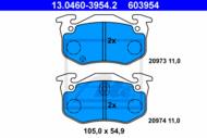 13.0460-3954.2 - Klocki hamulcowe ATE /tył/ RENAULT MEGANE 96-03