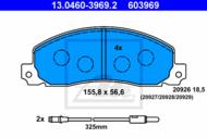 13.0460-3969.2 - Klocki hamulcowe ATE /+CZ/ RENAULT TRAFIC 89-01