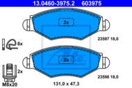 13.0460-3975.2 - Klocki hamulcowe ATE PSA 206 98-