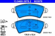 13.0460-3978.2 - Klocki hamulcowe ATE PSA XSARA 97-00