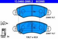 13.0460-3995.2 - Klocki hamulcowe ATE OPEL AGILA 00-