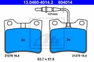 13.0460-4014.2 - Klocki hamulcowe ATE /tył//+CZ/ PSA 605 89-97