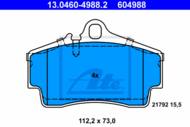 13.0460-4988.2 - Klocki hamulcowe ATE /tył/ PORSCHE BOXSTER 96-