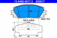 13.0460-5617.2 - Klocki hamulcowe ATE TOYOTA PRIUS 09-