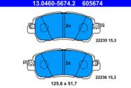 13.0460-5674.2 - Klocki hamulcowe ATE /przód/ MAZDA 2 14-