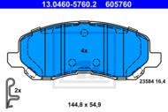 13.0460-5760.2 - Klocki hamulcowe ATE MITSUBISHI LANCER 03-