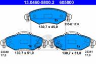 13.0460-5800.2 - Klocki hamulcowe ATE TOYOTA YARIS 01-