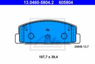 13.0460-5804.2 - Klocki hamulcowe ATE /tył/ MAZDA 6 02-