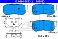 13.0460-5833.2 - Klocki hamulcowe ATE /tył/ KIA SPORTAGE 04-