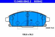 13.0460-5842.2 - Klocki hamulcowe ATE (odp.GDB3312) NISSAN X-TRAIL 01-