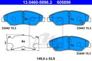 13.0460-5896.2 - Klocki hamulcowe ATE KIA SPORTAGE 99-03