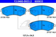 13.0460-5933.2 - Klocki hamulcowe ATE (odp.GDB3211/GDB3169/GDB3283/GDB895)