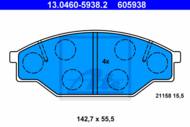 13.0460-5938.2 - Klocki hamulcowe ATE TOYOTA HIACE 82-89