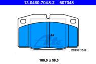 13.0460-7048.2 - Klocki hamulcowe ATE OPEL KADETT/CORSA/ASCONA