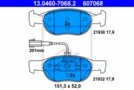 13.0460-7068.2 - Klocki hamulcowe ATE /+CZ/ ALFA ROMEO 145/146 94-96