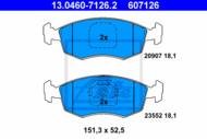 13.0460-7126.2 - Klocki hamulcowe ATE FIAT PALIO WEEKEND 00- 1.2-1.7TD