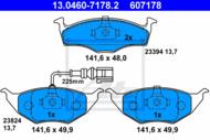 13.0460-7178.2 - Klocki hamulcowe ATE /+CZ/ VAG A2 1.2TDI 01-05