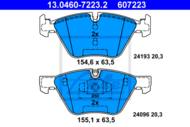 13.0460-7223.2 - Klocki hamulcowe ATE BMW 1 E87 05- 130I