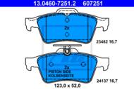 13.0460-7251.2 - Klocki hamulcowe ATE /tył/ RENAULT LAGUNA III 07-