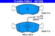 13.0460-7288.2 - Klocki hamulcowe ATE FIAT PUNTO EVO 09-