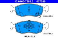 13.0460-7289.2 - Klocki hamulcowe ATE /przód/ FIAT PANDA 12-