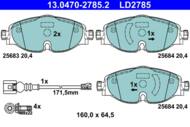 13.0470-2785.2 - Klocki hamulcowe ATE /CERAMIC/ VAG GOLF VII 12-