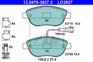 13.0470-3827.2 - Klocki hamulcowe ATE /+CZ/ /CERAMIC/ FIAT DOBLO 05-