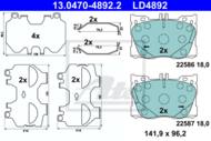 13.0470-4892.2 - Klocki hamulcowe ATE /przód/ DB X253 GLC 15-