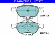 13.0470-7157.2 - Klocki hamulcowe ATE /CERAMIC/ RENAULT LAGUNA 01-