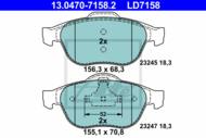 13.0470-7158.2 - Klocki hamulcowe ATE /CERAMIC/ RENAULT LAGUNA 01-07