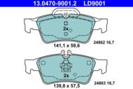 13.0470-9001.2 - Klocki hamulcowe ATE /tył/ DB W212 E-KLASA 09-