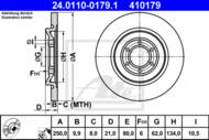 24.0110-0179.1 - Tarcza hamulcowa ATE ALFA ROMEO