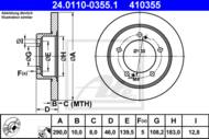 24.0110-0355.1 - Tarcza hamulcowa ATE SUZUKI JIMNY 05-