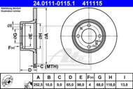 24.0111-0115.1 - Tarcza hamulcowa ATE LADA 2105-2107