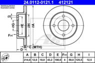 24.0112-0121.1 - Tarcza hamulcowa ATE NISSAN MICRA 82-88