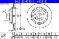 24.0112-0213.1 - Tarcza hamulcowa ATE /tył/ DB VITO (W447) 14-