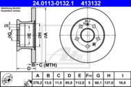 24.0113-0132.1 - Tarcza hamulcowa ATE VAG