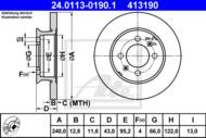 24.0113-0190.1 - Tarcza hamulcowa ATE ROVER 111/114 90-99