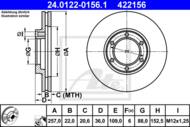 24.0122-0156.1 - Tarcza hamulcowa ATE OPEL FRONTERA 91-95