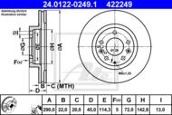 24.0122-0249.1 - Tarcza hamulcowa ATE MAZDA MX5 III 05-