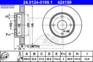 24.0124-0199.1 - Tarcza hamulcowa ATE CHEVROLET LACETTI 04-