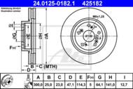 24.0125-0182.1 - Tarcza hamulcowa ATE /przód/ HONDA CR-V II 02-06