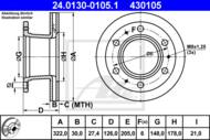 24.0130-0105.1 - Tarcza hamulcowa ATE FORD CARGO 87-98