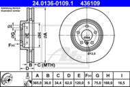 24.0136-0109.1 - Tarcza hamulcowa ATE BMW X5 E70 07-