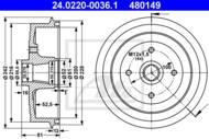 24.0220-0036.1 - Bęben hamulcowy ATE DAEWOO LANOS 97-02