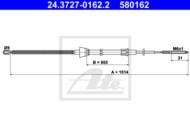 24.3727-0162.2 - Linka hamulca ręcznego ATE /+ABS/ VAG POLO -01